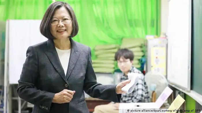 Taiwan Präsidentschaftswahl | Tsai Ing-Wen (picture-alliance/dpa/Courtesy of the Camp of DPP)