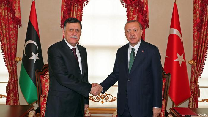 Faiz Saraj and Recep Tayyip Erdogan