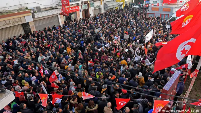 Tunesien Revolutionstag (Getty Images/AFP/F. Belaid)