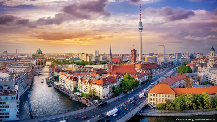 Panoramic view at the berlin city center 