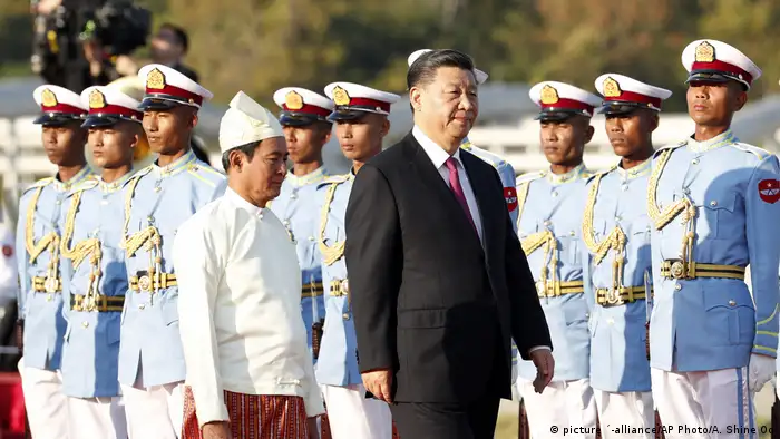Mynmar | Xi Jinping auf Staatsbesuch