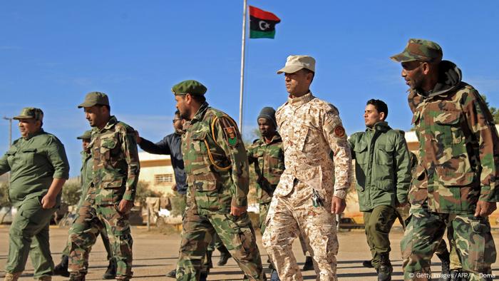 Combattants du maréchal Khalifa Haftar à Benghazi en décembre 2019