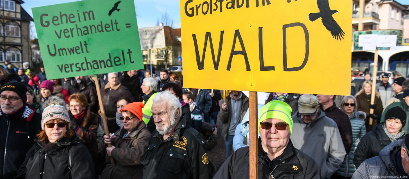 Umweltschutz-Gruppen protestieren am Tesla-Geschäft - WELT