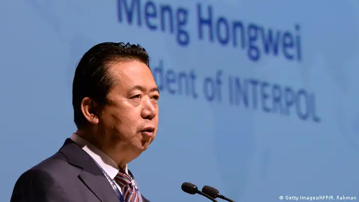 China Meng Hongwei Ex-Präsident von Interpol