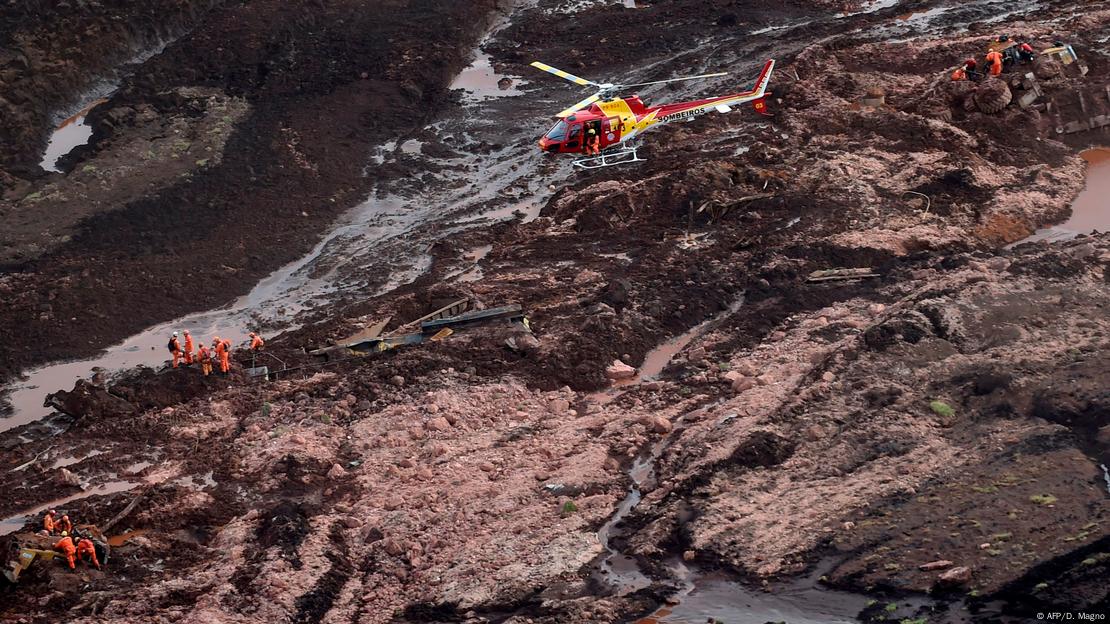 Imagem do dia do desastre de Brumadinho, 25 de janeiro de 2019