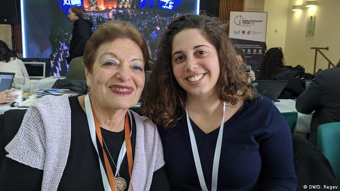 Yona Amit with her granddaughter Maor Ratzon