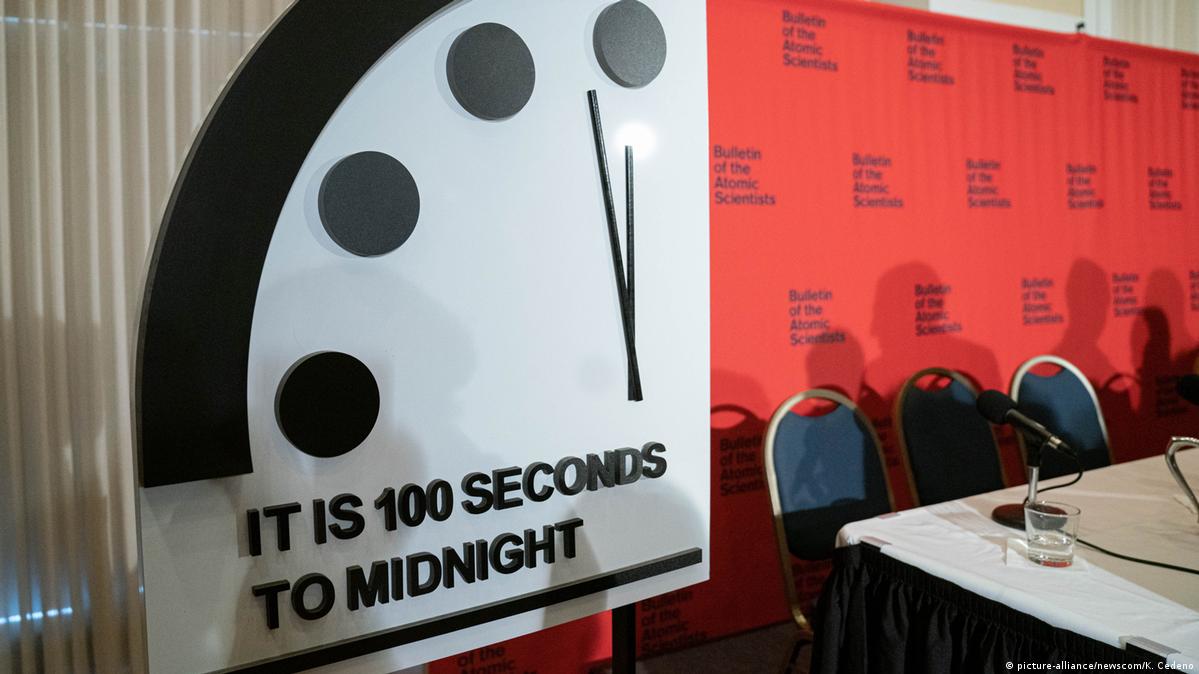 Reloj del fin del mundo: faltan 90 segundos para el juicio final, la  marca de mayor riesgo de la historia - El Cronista