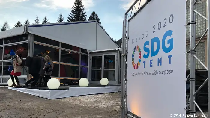 Schweiz Davos | SDG-Zelt auf dem Weltwirtschaftsforum 2020