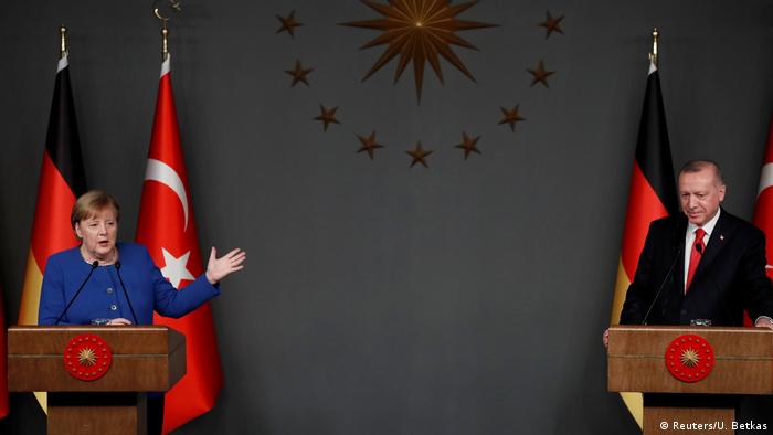 Almanya Başbakanı Angela Merkel ve Cumhurbaşkanı Recep Tayyip Erdoğan (Foto: Arşiv, 24 Ocak 2020)