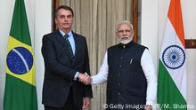 Indien l Indiens Premierminister Modi empfängt Brasilianischen Präsidenten Bolsonaro