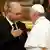 بابا الفاتيكان فرانسيس يستقبل الرئيس العراقي برهم صالح في الفاتيكان يوم 25 كانون الثاني/يناير 2020