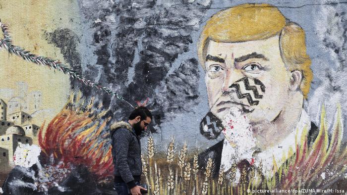 Palästina Nahost-Plan von Trump - Proteste in Gaza