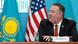 Secretary of State Mike Pompeo at a press conference in Kazakhstan Secretary of State Mike Pompeo at a press conference in Kazakhstan