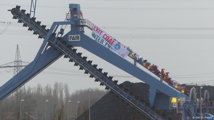 Deutschland Steinkohlekraftwerk Datteln 4 | Besetzung durch Aktivisten | Protest