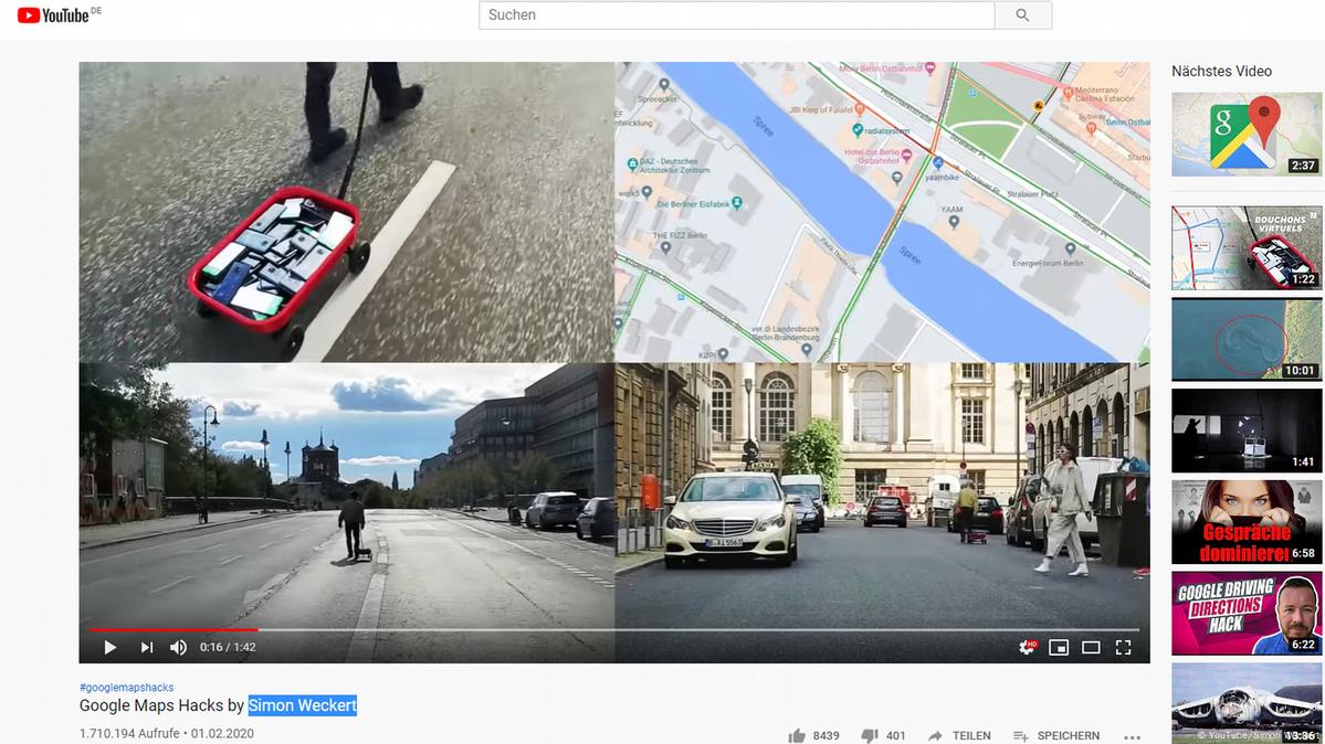 Берлинский художник взломал Google Maps – DW – 04.02.2020