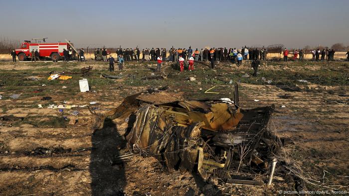 Iran Nach dem Flugzeugabsturz 