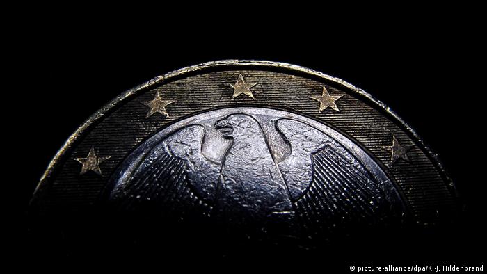 Rückseite einer deutschen Ein-Euro-Münze