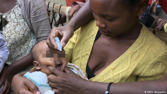 A polio vaccine campaign in Ethiopia