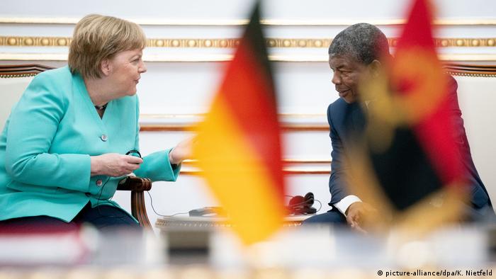 Chanceler federal alemã, Angela Merkel e Presidente de Angola, João Lourenço