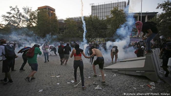 Chile Proteste (picture- alliance/AP Photo/L. Hidalgo)