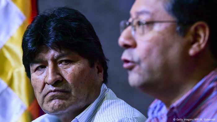 Luis Arce y Evo Morales.