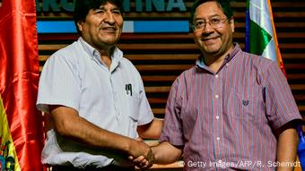 Luis Arce y Evo Morales
