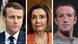 Kombobild Emmanuel Macron, Nancy Pelosi, Mark Zuckerberg Kombobild Emmanuel Macron, Nancy Pelosi, Mark Zuckerberg