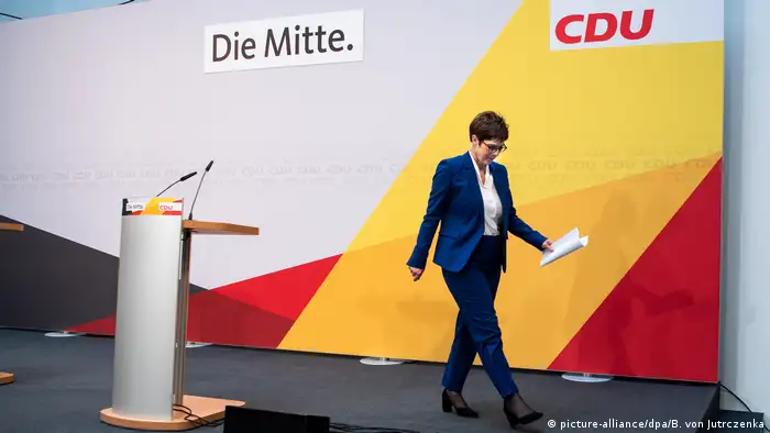 Berlin CDU Pressekonferenz Annegret Kramp-Karrenbauer
