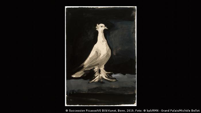 A white dove painted by Picasso in 1942 (Foto: Succession Picasso/VG Bild-Kunst, Bonn, 2019, Foto: © bpk/RMN - Grand Palais/Michèle Bellot).