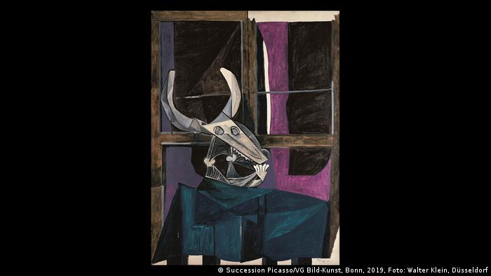 The abstract painting Still Life With Skull of Ox (Foto: Succession Picasso/VG Bild-Kunst, Bonn, 2019, Foto: Walter Klein, Düsseldorf).