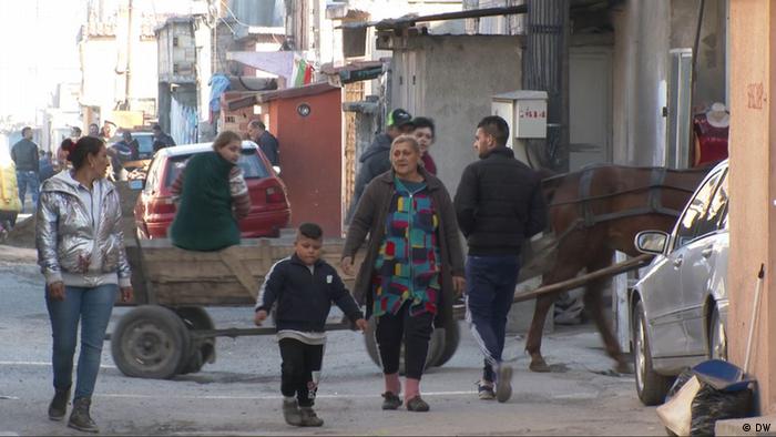 Nadezda, das größte europäische Roma-Ghetto in Sliwen, Bulgarien
