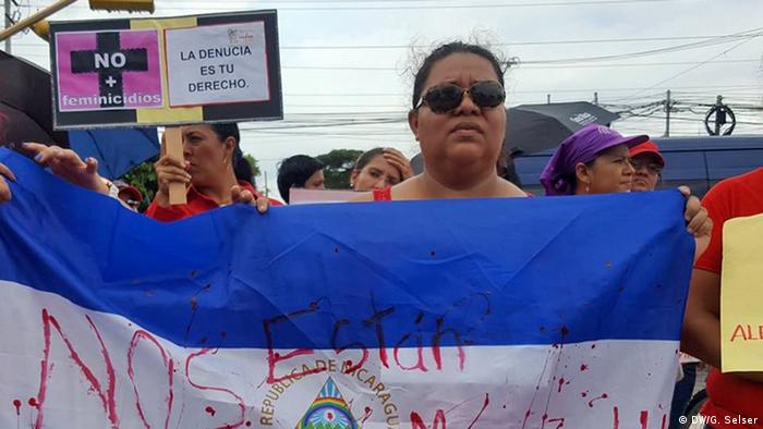 Nicaragua Managua Frauen Protest Nos están matando