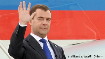 Der damalige russische Präsident Dmitri Medwedew am 24.06.2010