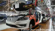 China Volkswagen-Werkshalle in Shanghai