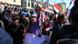 Female protests gesture at Baghdad rally Female protests gesture at Baghdad rally