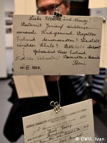 Deutschland Ausstellung Order 7161. Zeitzeugenporträts einer Deportation | Postkarte