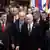 From right, French President Nicolas Sarkozy, Greek Prime Minister George Papandreou, European Council President Herman Van Rompuy, European Commission President Jose Manuel Barroso, and German Chancellor Angela Merkel