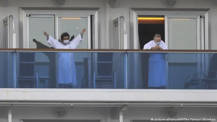Japan Yokohama Kreuzfahrtschiff Diamond Princess unter Quaratäne