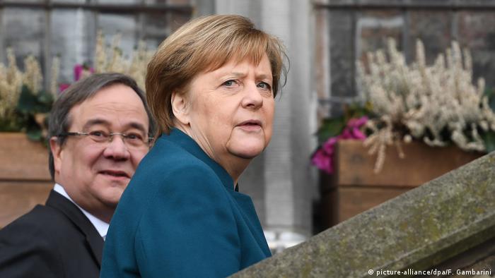 Angela Merkel und Armin Laschet im Januar 2019 in Aachen (Foto: picture-alliance/dpa/F. Gambarini)