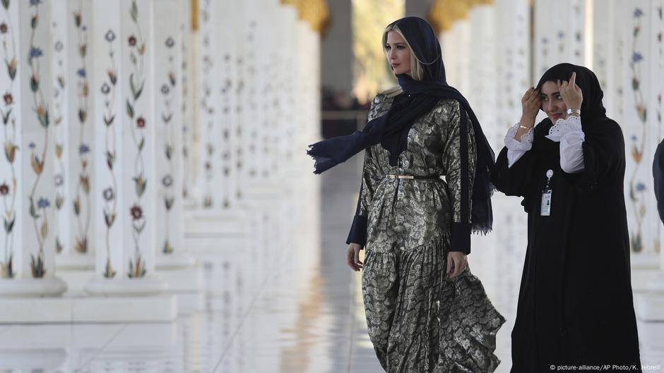 Ivanka Tramp u džamiji u Abu dabiju, februara 2020.