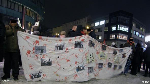 Flash-Galerie Berlin Iran Demonstration Autokolonne