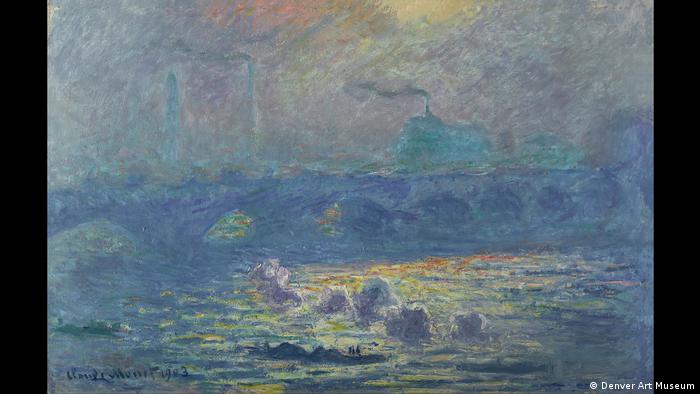 Waterloo Bridge (1903): Gemälde von Claude Monet, zu sehen im Museum Barberini. (2/22 – 2020/6/1) (Denver Art Museum)