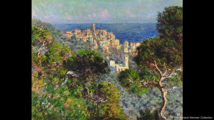 Blick auf Bordighera (1884). Gemälde von Claude Monet, zu sehen im Museum Barberini. (The Armand Hammer Collection)