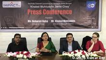 Debarathi Guha & Khaled Muhiuddin
DW Bengali is launching a YouTube channel 'Khaled Muhiuddin Jante Chay'. A press conference was held in Dhaka, Bangladesh on 19.02.2020
DW, Samir Kumar Dey, 19. Februar 2020