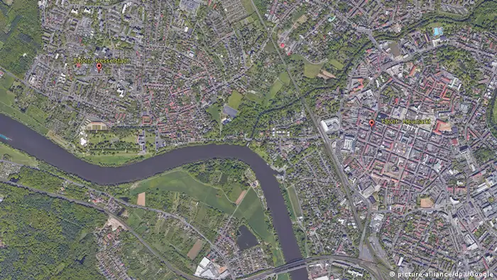 Aerial picture of Hanau, Germany