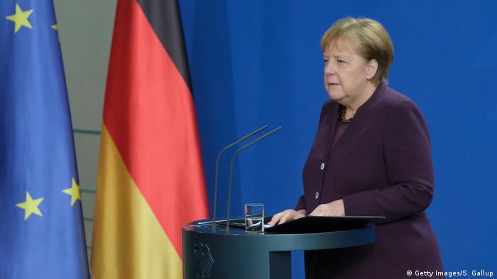 Deutschland Berlin | Statement Angela Merkel, Bundeskanzlerin | Hanau Schießerei