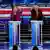 Mike Bloomberg, Elizabeth Warren, Bernie Sanders e Joe Biden no debate em Nevada (19/02/2020)