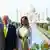 Trump y Melania frente al Taj Mahal, una fantasía musulmana en la India. 