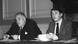 Politicians Cyril Smith and David Steel in 1981 Politicians Cyril Smith and David Steel in 1981