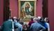 Público diante da "Madona Sistina", de Rafael Sanzio, na Galeria dos Velhos Mestres, em Dresden Público diante da "Madona Sistina", de Rafael Sanzio, na Galeria dos Velhos Mestres, em Dresden